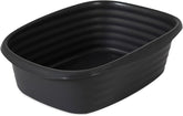 Arm & Hammer Simply Recycled Wave Open Cat Litter Pan, Small, Cat Litter Box, Made in USA, Black