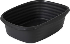 Arm & Hammer Simply Recycled Wave Open Cat Litter Pan, Small, Cat Litter Box, Made in USA, Black