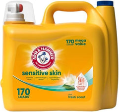 ARM & HAMMER Sensitive Skin Plus Fresh Scent, 170 Loads Liquid Laundry Detergent, 170 Fl oz