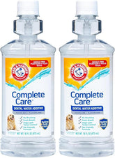 Arm & Hammer Complete Care Dental Water Additive for Dogs, Easy Portion Bottle, Dog Breath Freshener, Dog Mouth Wash or Dental Rinse, Simply Add to Pet Drinking Water for Fresher Breath, 16 FL OZ