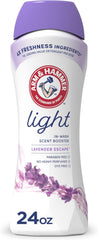 ARM & HAMMER Light In-Wash Scent Booster, Laundry Scent Booster Lavender Escape scent, 24 Oz