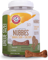 Arm & Hammer for Pets Nubbies Dental Treats Value Size - Baking Soda & Calcium Dog Dental Chews, Helps Scrub Plaque & Tartar While Chewing, Chicken Flavor, 139 Count, 52.8 Oz