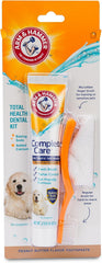 Arm & Hammer Complete Care Puppy Dental Kit, Chicken Flavor Enzymatic Dog Toothpaste, Toothbrush, & Microfiber Brush, Baking Soda + Calcium, Enhanced Formula, 2.5oz