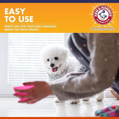 Arm & Hammer Dog Dental Water Additive Breath Freshener, Odorless Flavorless Oral Care Solution for Plaque and Tartar Control, Daily No Brush Dental Support for Dogs, 16 Fl Oz - 3 Pack