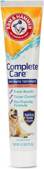 Arm & Hammer Complete Care Enzymatic Dog Toothpaste with Baking Soda and Calcium, Fluoride Free Formula for Plaque Tartar Control and Fresh Breath, Chicken Flavor, 6.2 Oz
