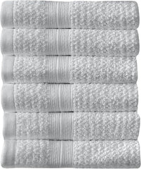 Arm & Hammer Quick Dry Washcloth Set, 6 Piece, Light Grey