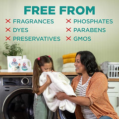 ARM & HAMMER Deep Clean Free & Clear Liquid Laundry Detergent, Free of Dyes, Perfumes and Phosphates, Suitable for Sensitive Skin, Dermatologist Tested, 102 Fl Oz, 68 Loads