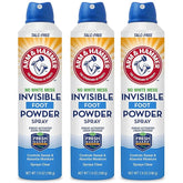 Arm & Hammer Invisible Foot Powder Spray, Clear Talc-Free Sweat Control, Odor Eliminating Foot Spray For Men & Women, 7 Oz (3 Pack)