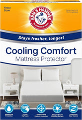 Arm & Hammer Cooling Comfort Fitted Mattress Protector, Full