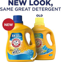 ARM & HAMMER Plus OxiClean Fresh Scent, 77 Loads Liquid Laundry Detergent, 100.5 Fl oz
