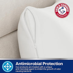 Arm & Hammer Cooling Comfort Zippered Pillow Protector, 2-Pack, Standard/Queen
