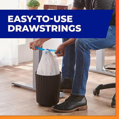 Hefty Small Trash Bags, Ocean Water Scent, 4 Gallon, 34 Count