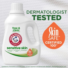 ARM & HAMMER Sensitive Skin Free & Clear, 33 Loads Liquid Laundry Detergent, 33 Fl oz