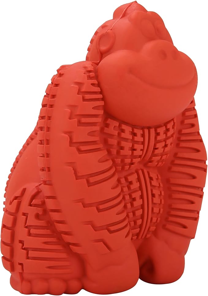 Arm & Hammer for Pets Super Treadz Mini Gorilla Dental Chew Toy for Dogs | Dog Dental Chew Toys Reduce Plaque & Tartar Buildup Without Brushing | for Dogs up to 25 Lbs, Small (1 Count)