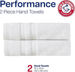 Arm & Hammer Performance Hand Towels, 2 Piece, Dark Blue