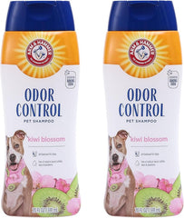 Arm & Hammer Deodorizing Dog Shampoo with Baking Soda for Odor Control, Tearless Moisturizing Formula for Sensitive Skin, Fresh Kiwi Blossom Scent, Safe for Dogs and Puppies, 20 Fl Oz - 2 Pack