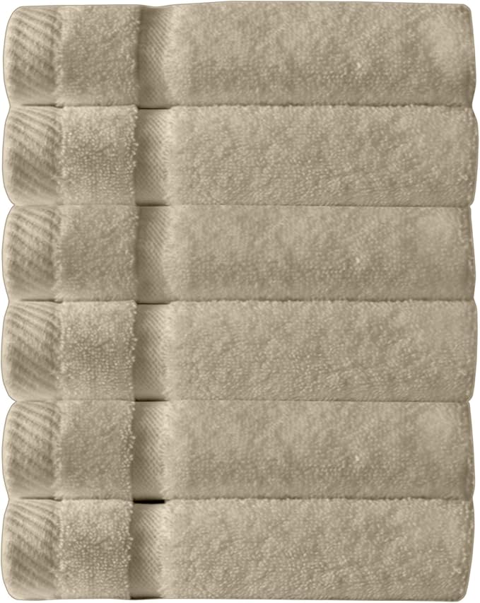 Arm & Hammer Super Soft Washcloths, 6 Piece, Khaki