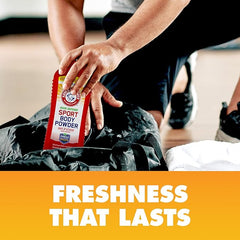 Arm & Hammer Sport Body Powder, Powder for Men and Women, Fresh Feeling, Talc Free, Aluminum Free Odor Defense with Baking Soda