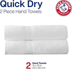 Arm & Hammer Quick Dry Hand Towels, 2 Piece, Khaki