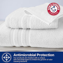 Arm & Hammer Performance Bath Towel Set, 6 Piece, White