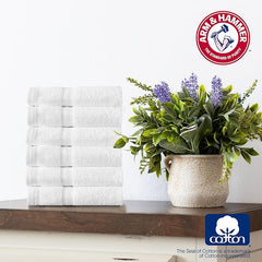 Arm & Hammer Performance Towel Washcloth Set, 6 Piece, Khaki