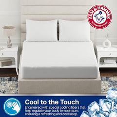 Arm & Hammer Cooling Comfort Fitted Mattress Protector, Queen