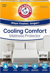 Arm & Hammer Cooling Comfort Fitted Mattress Protector, Twin