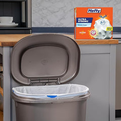 Hefty Ultra Strong Tall Kitchen Trash Bags, Unscented, 13 Gallon, 80 Count