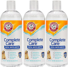Arm & Hammer Dog Dental Water Additive Breath Freshener, Odorless Flavorless Oral Care Solution for Plaque and Tartar Control, Daily No Brush Dental Support for Dogs, 16 Fl Oz - 3 Pack