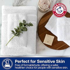 Arm & Hammer Super Soft Bath Towel Set, 6 Piece, Dark Blue