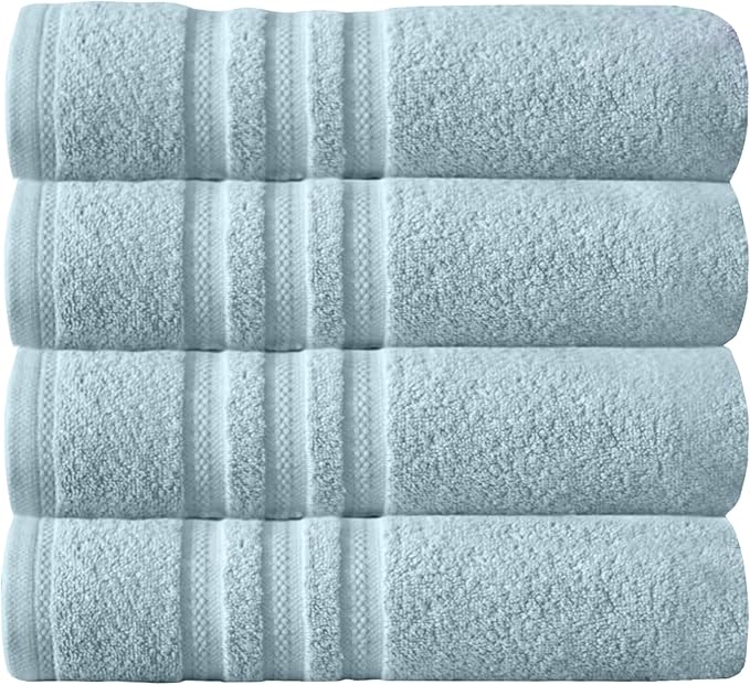 Arm & Hammer Performance Bath Towels, 4 Piece, Light Blue