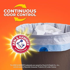 Hefty Small Trash Bags, Ocean Water Scent, 4 Gallon, 34 Count